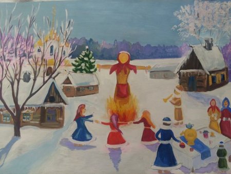 Народные праздники рисунки