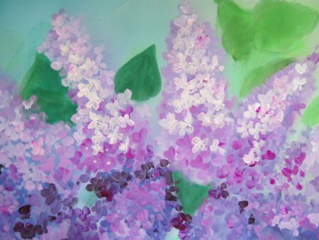 Пуантилизм сирень