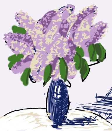 Иллюстрация к романсу сирень