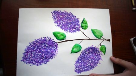 Рисование сирень подготовительная группа