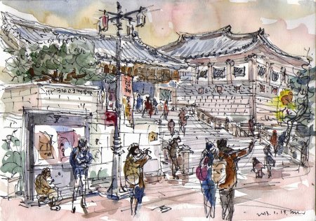 Южная Корея арт города Сеул