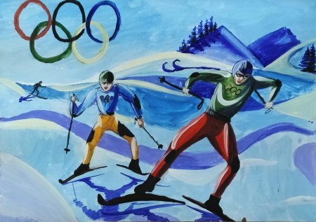 Спортивные рисунки