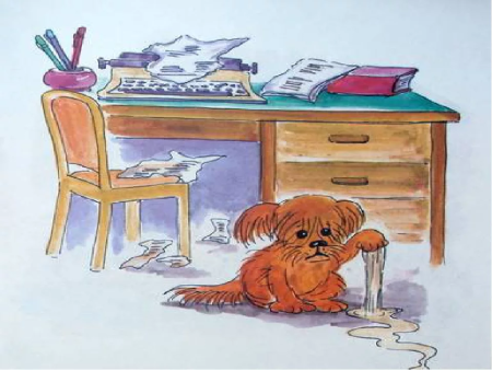 Михалков щенок рисунки детей