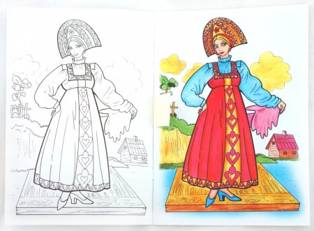 Рисование русского народного костюма
