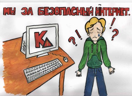 Плакат на тему безопасность в интернете