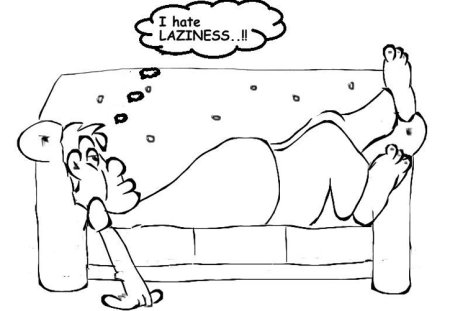 Лень раскраска