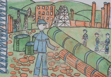 Рисунки на тему Газпром
