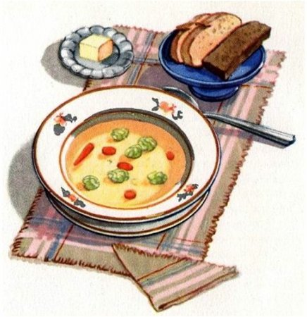 Нарисовать обед