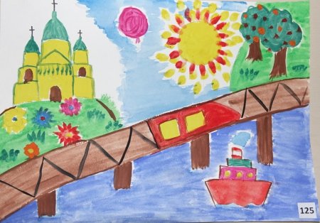 Детские рисунки города