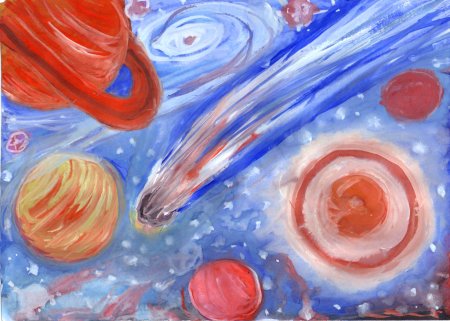 Рисование на тему космос