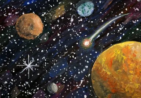 Рисунок на тему космос