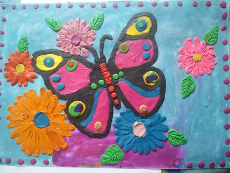 Золотая рыбка техника пластилинография