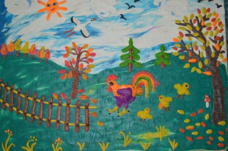 Пластилинография на тему лето