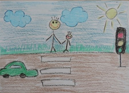 Рисунки по ПДД В детском саду