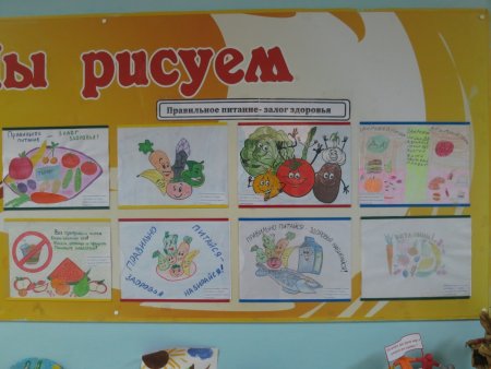 Рисование на тему здоровое питание