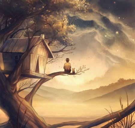 Ночной пейзаж для детей