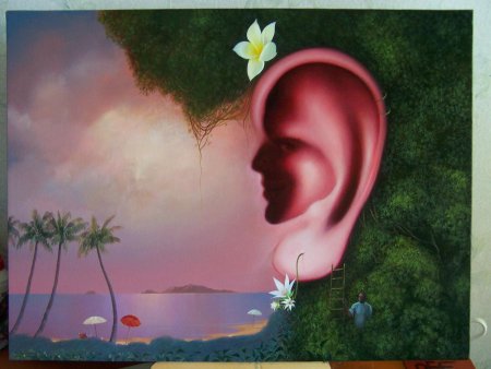 Пейзаж цветными карандашами для детей