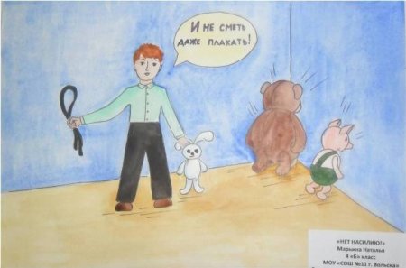 Рисунки детей подвергшихся насилию