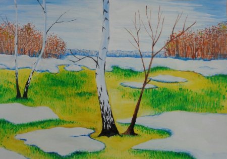 Весна рисунок