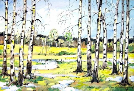 Картина Весна для детей