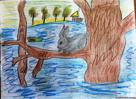 Рисунок на тему половодье