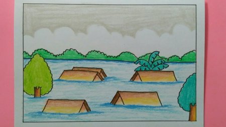 Наводнение рисунок