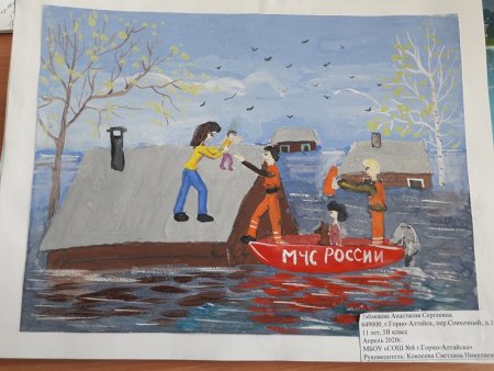 Наводнение рисунок