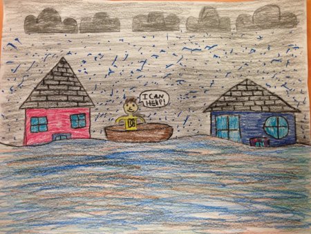 Рисунок на тему паводок