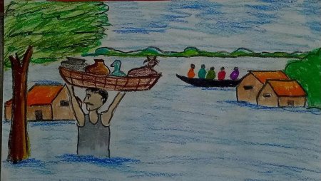 Наводнение рисунок