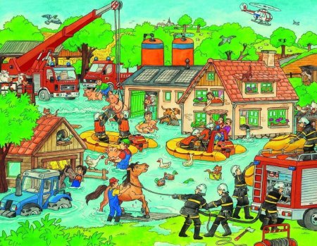 Наводнение раскраска для детей