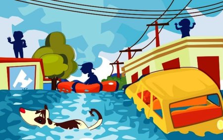 Наводнение анимация