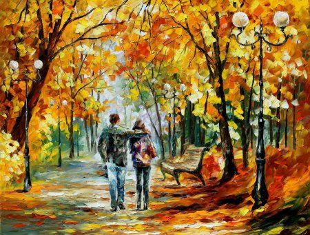 Осенний пейзаж карандашом