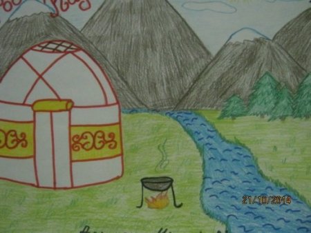 Моя Родина Казахстан рисунки