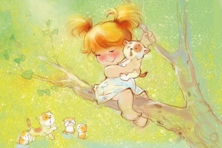 Дети счастье иллюстрация