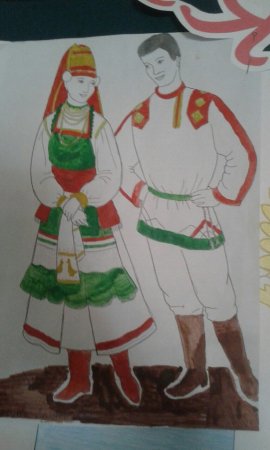 Рисунок на мордовскую тему