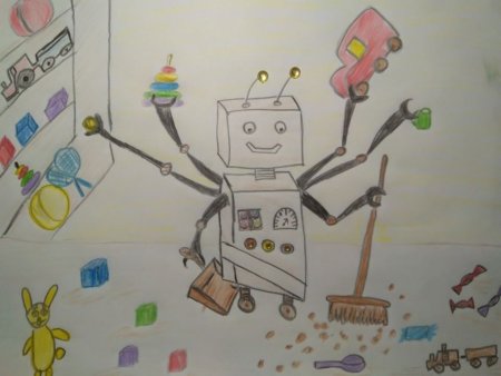 Рисование на тему робот