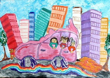 Рисунок на тему город будущего