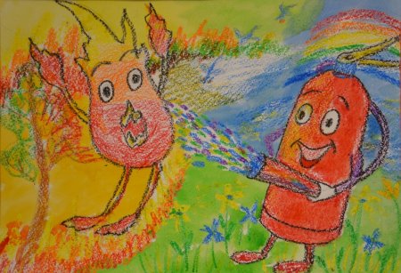 Рисунок на тему МЧС глазами детей