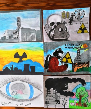 Авария на Чернобыльской АЭС рисунки