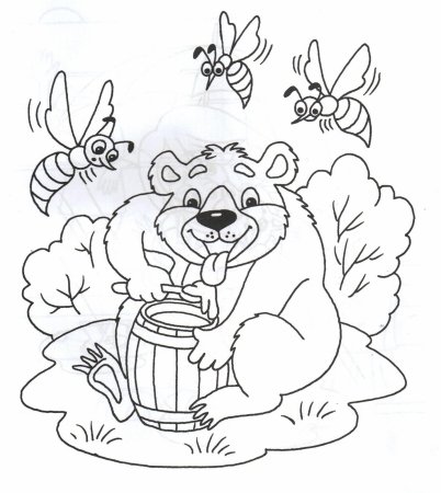 Схема рисования медведя для дошкольников