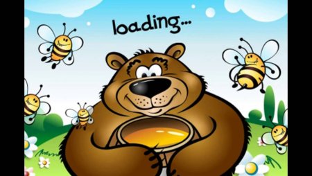 Рисование медведь и пчелы
