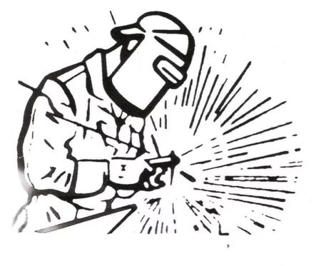 Сварщик силуэт