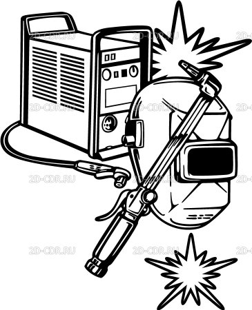 Сварочный аппарат иллюстрация