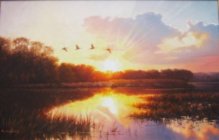 Заря живопись