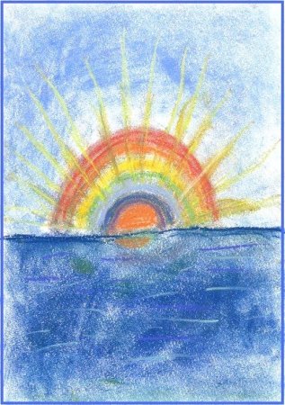 Рисование восхода солнца