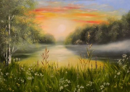 Картина летний вечер
