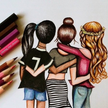 Идеи для рисования подруги