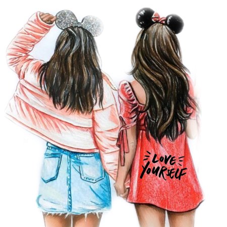 Две подруги мультяшные