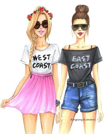 Рисунки для срисовки подруги