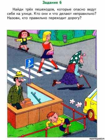 Дорожные ситуации ПДД для дошкольников